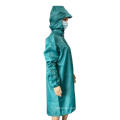 Hot Selling EPA Garments for Industrial Use Clean Room Green ESD Antistatic Smock Gown with Hood